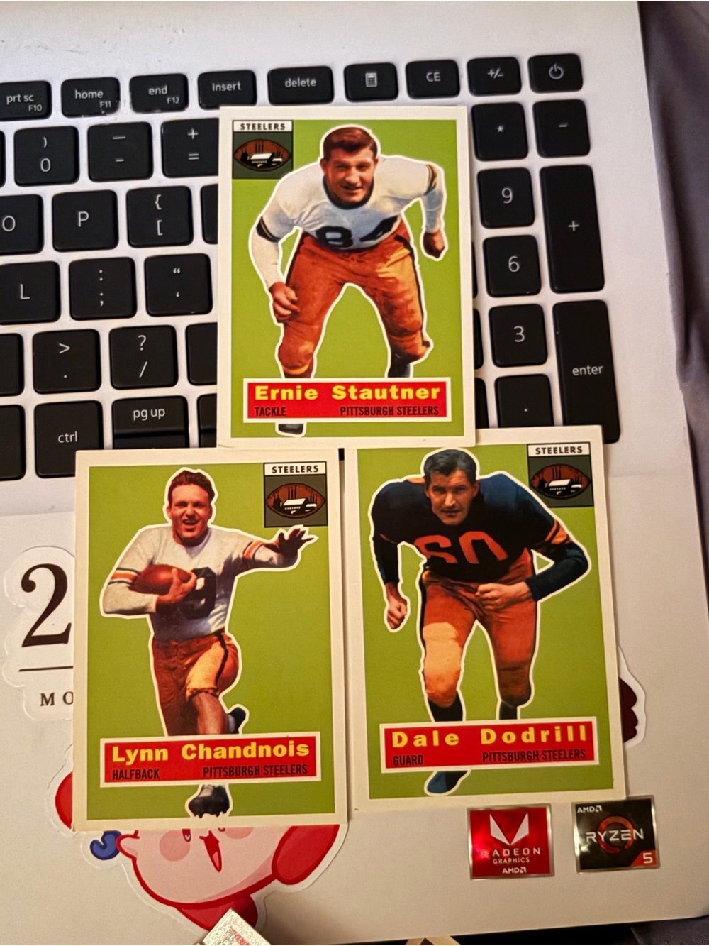 Vintage Green Football Card Set - Ernie Stautner, Lynn Chandnois, Dale Dodrill
